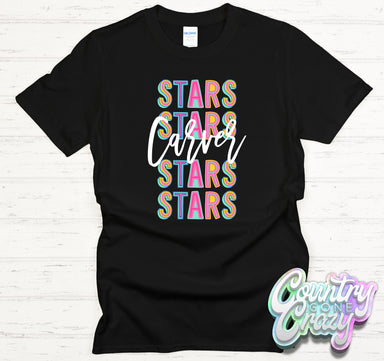 Carver Stars Fun Letters - T-Shirt-Country Gone Crazy-Country Gone Crazy