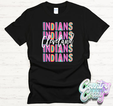 Cleveland Indians Fun Letters - T-Shirt-Country Gone Crazy-Country Gone Crazy