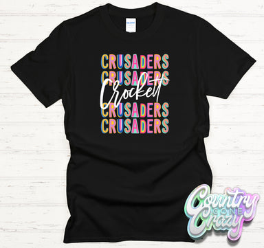 Crockett Crusaders Fun Letters - T-Shirt-Country Gone Crazy-Country Gone Crazy