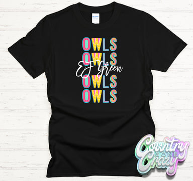 EF Green Fun Letters - T-Shirt-Country Gone Crazy-Country Gone Crazy