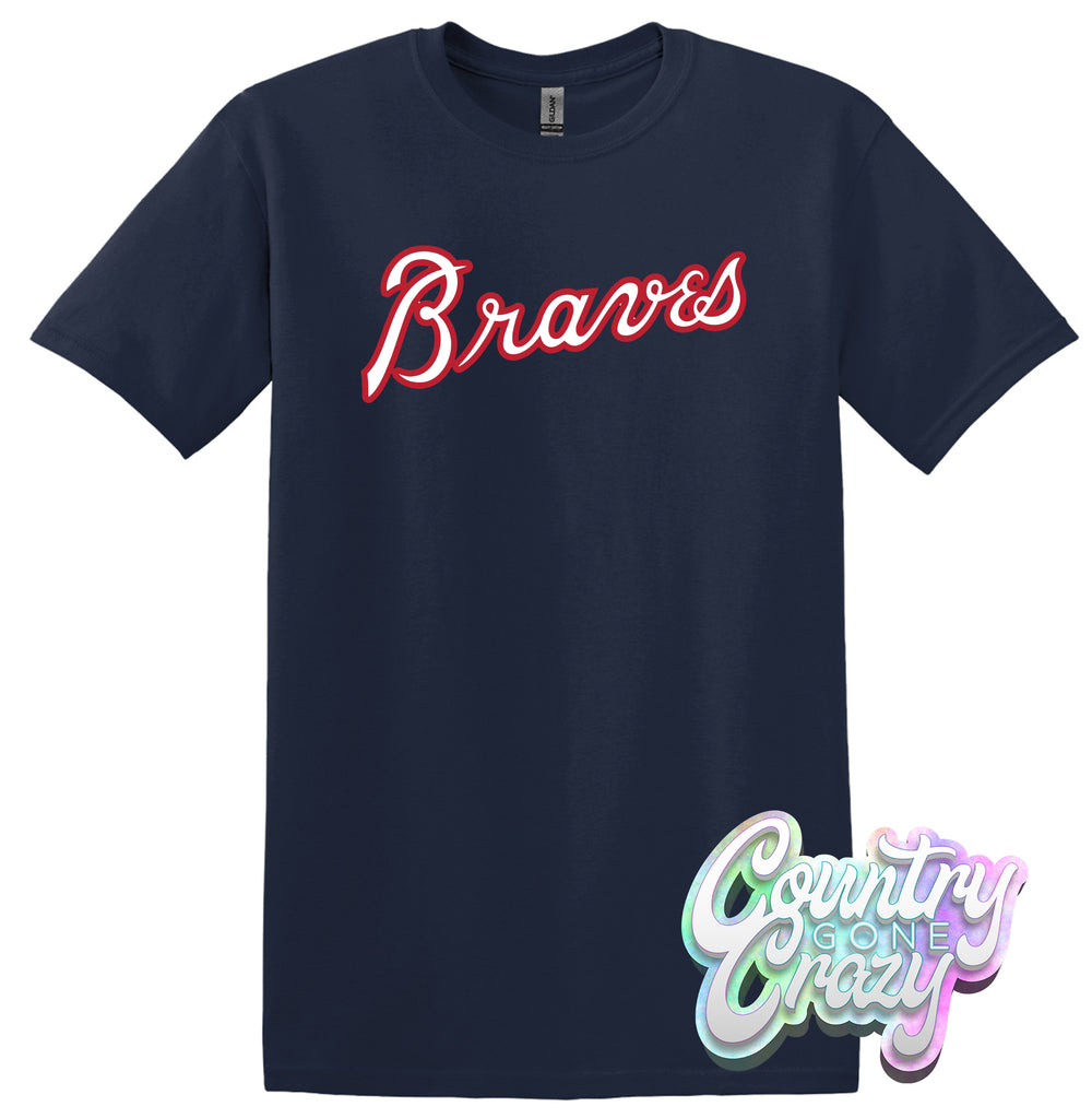 Atlanta Braves T-Shirt-Country Gone Crazy-Country Gone Crazy