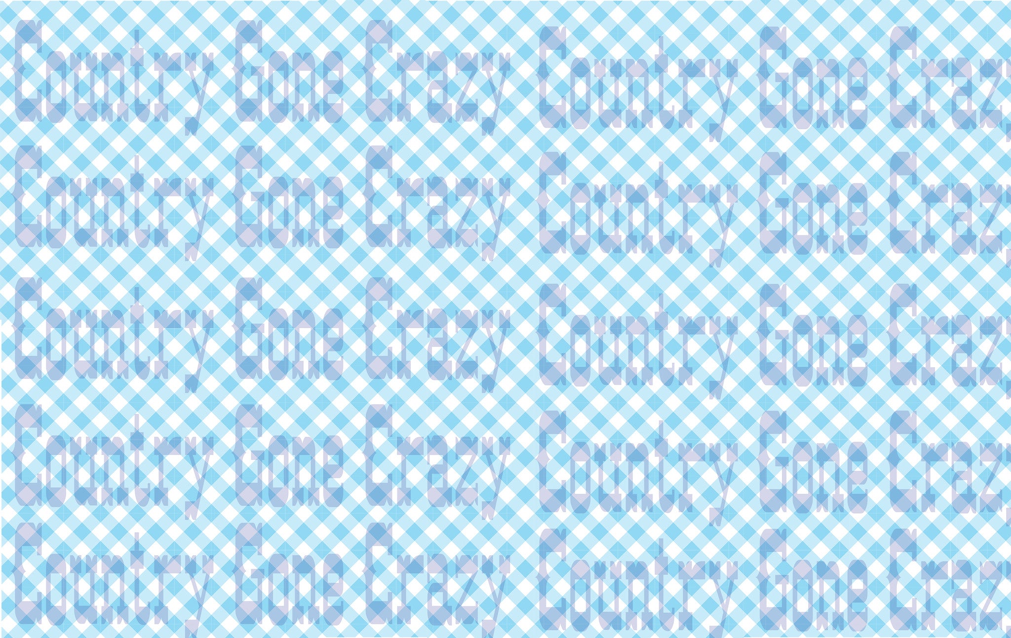 GI003 - Blue Gingham-Country Gone Crazy-Country Gone Crazy