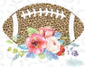 HT032 • Leopard Floral Football-Country Gone Crazy-Country Gone Crazy