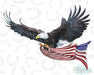 HT041 • Eagle with Flag-Country Gone Crazy-Country Gone Crazy