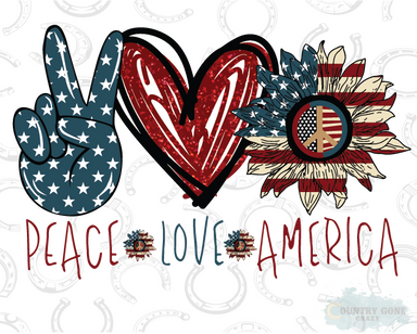 HT1026 • Peace Love America-Country Gone Crazy-Country Gone Crazy