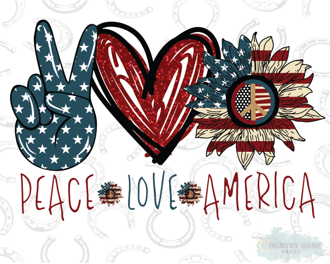HT1026 • Peace Love America-Country Gone Crazy-Country Gone Crazy