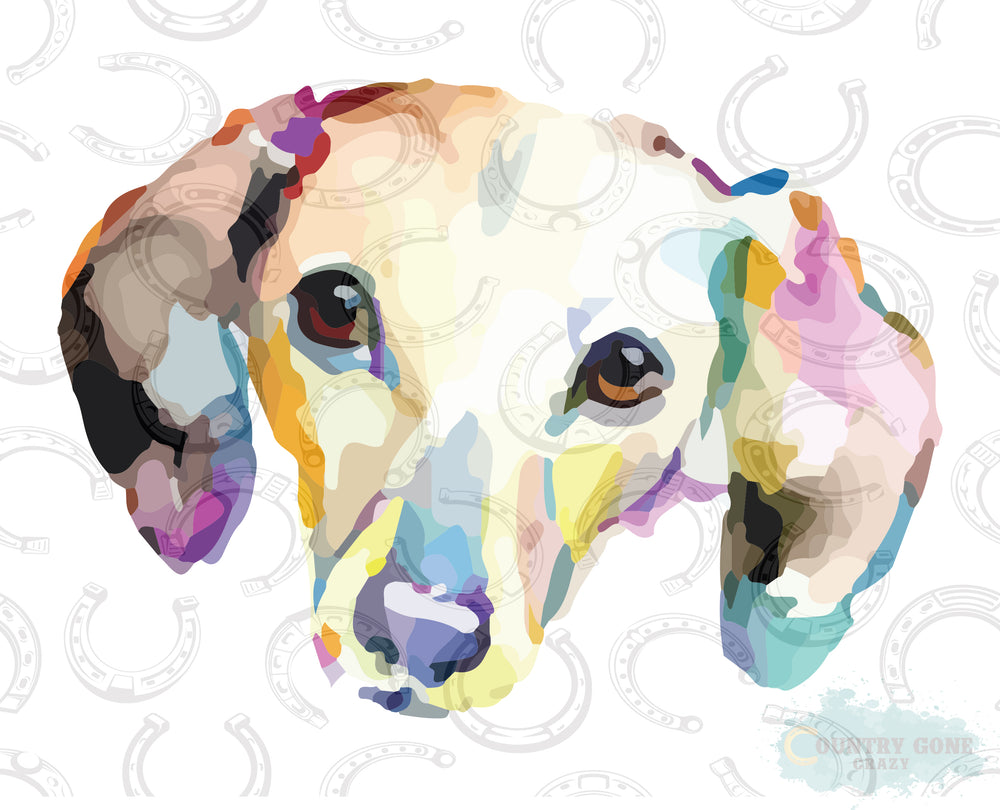 HT118 • Watercolor Dachshund-Country Gone Crazy-Country Gone Crazy