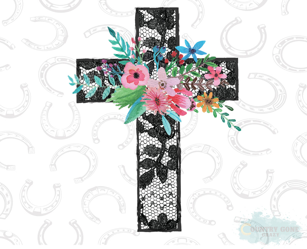 HT196 • Floral Lace Cross-Country Gone Crazy-Country Gone Crazy
