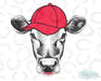 HT249 • Cow in Baseball Hat-Country Gone Crazy-Country Gone Crazy