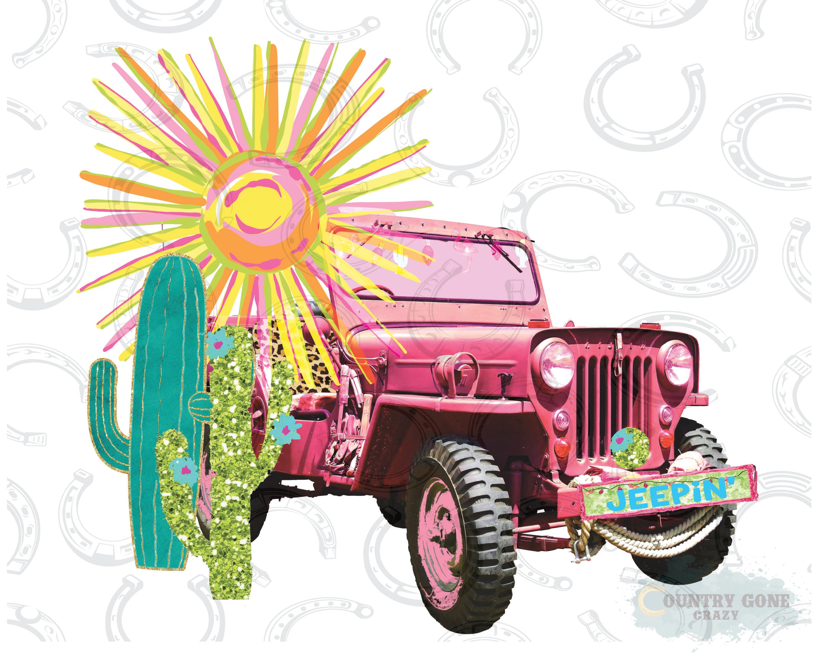 HT291 • Pink Jeep-Country Gone Crazy-Country Gone Crazy