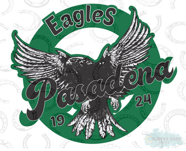 HT295 • Eagles Mascot Circle-Country Gone Crazy-Country Gone Crazy
