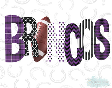 HT323 • Broncos Letters-Country Gone Crazy-Country Gone Crazy
