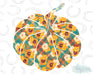 HT358 • Floral Pumpkin-Country Gone Crazy-Country Gone Crazy