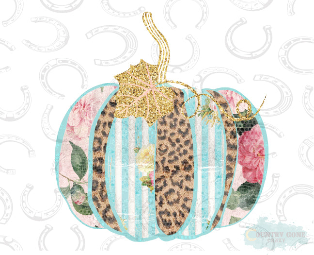 HT363 • Pastel Pattern Pumpkin-Country Gone Crazy-Country Gone Crazy
