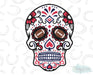 HT465 • Football Sugar Skull-Country Gone Crazy-Country Gone Crazy