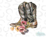 HT551 • Floral Boots-Country Gone Crazy-Country Gone Crazy