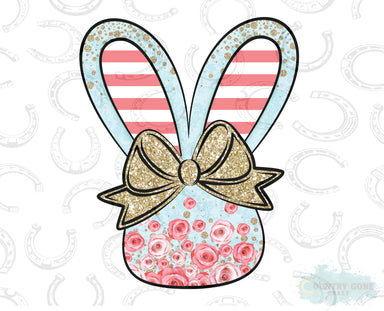 HT593 • Easter Bunny Silhouette-Country Gone Crazy-Country Gone Crazy