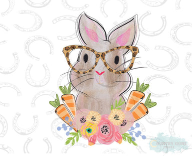 HT619 • Bunny with Glasses-Country Gone Crazy-Country Gone Crazy