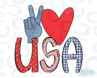 HT679 • Peace Love USA-Country Gone Crazy-Country Gone Crazy