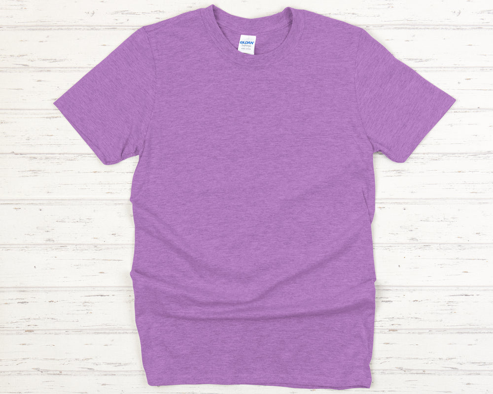 Heather Radiant Orchid - Adult Softstyle T-Shirt-Gildan-Country Gone Crazy