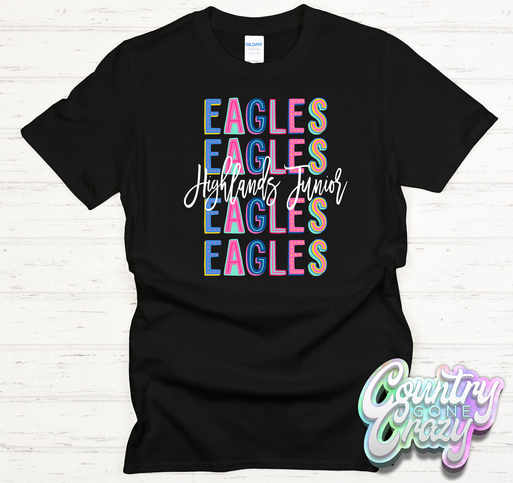 Highlands Junior Eagles Fun Letters T-Shirt — Country Gone Crazy