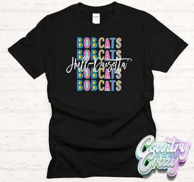 Hull-Daisetta Bobcats Fun Letters - T-Shirt-Country Gone Crazy-Country Gone Crazy