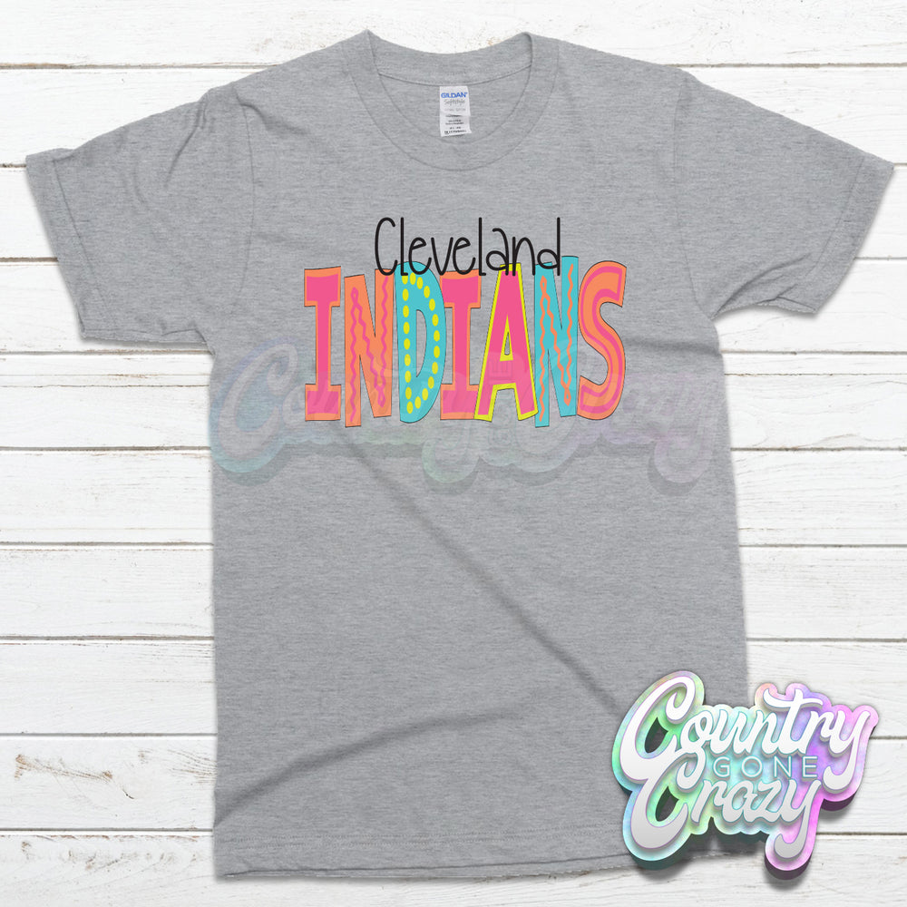 Cleveland Indians MOODLE T-Shirt-Country Gone Crazy-Country Gone Crazy