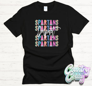 Impact Spartans Fun Letters - T-Shirt-Country Gone Crazy-Country Gone Crazy