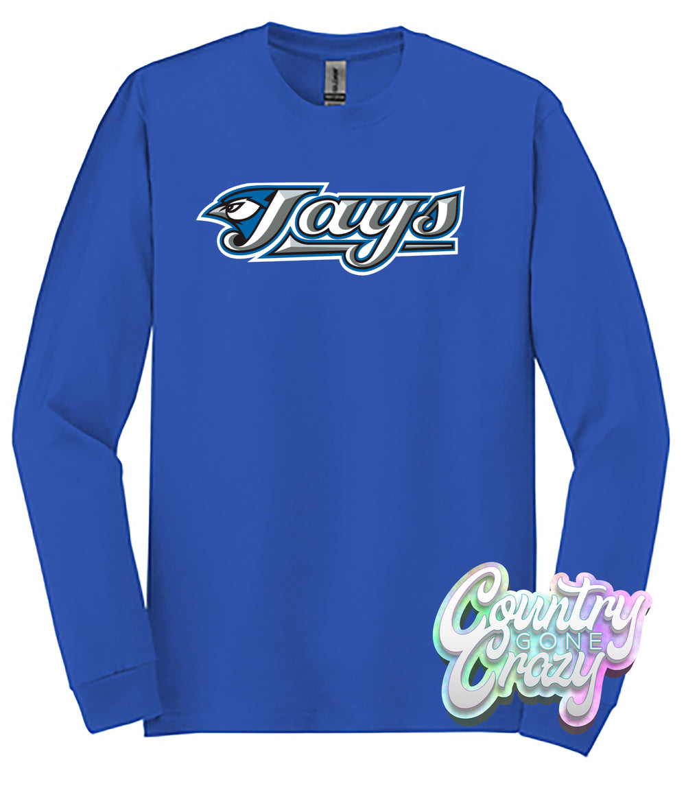 Toronto Blue Jays Long Sleeve-Country Gone Crazy-Country Gone Crazy