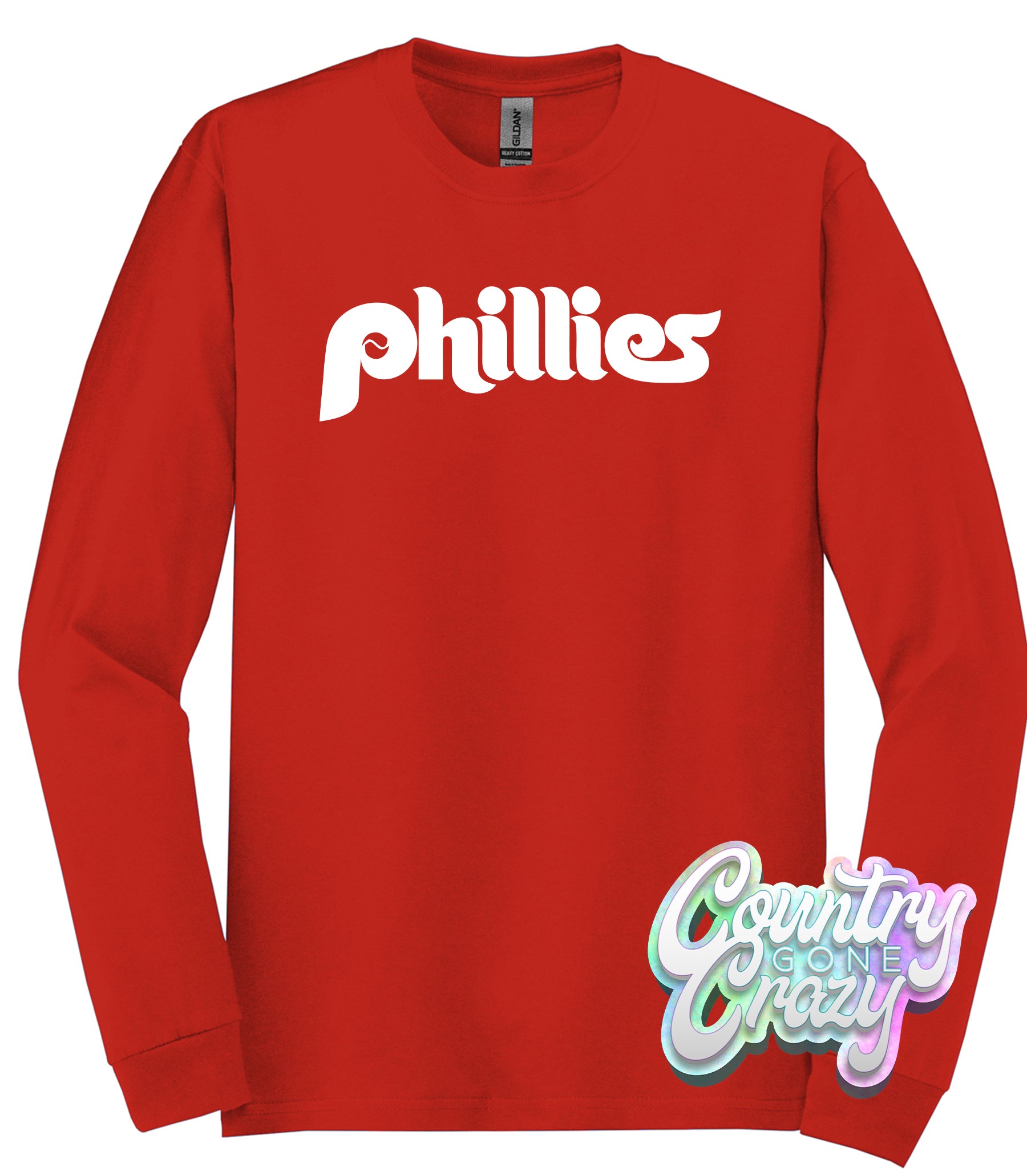 Philadelphia Phillies Red Long Sleeve — Country Gone Crazy