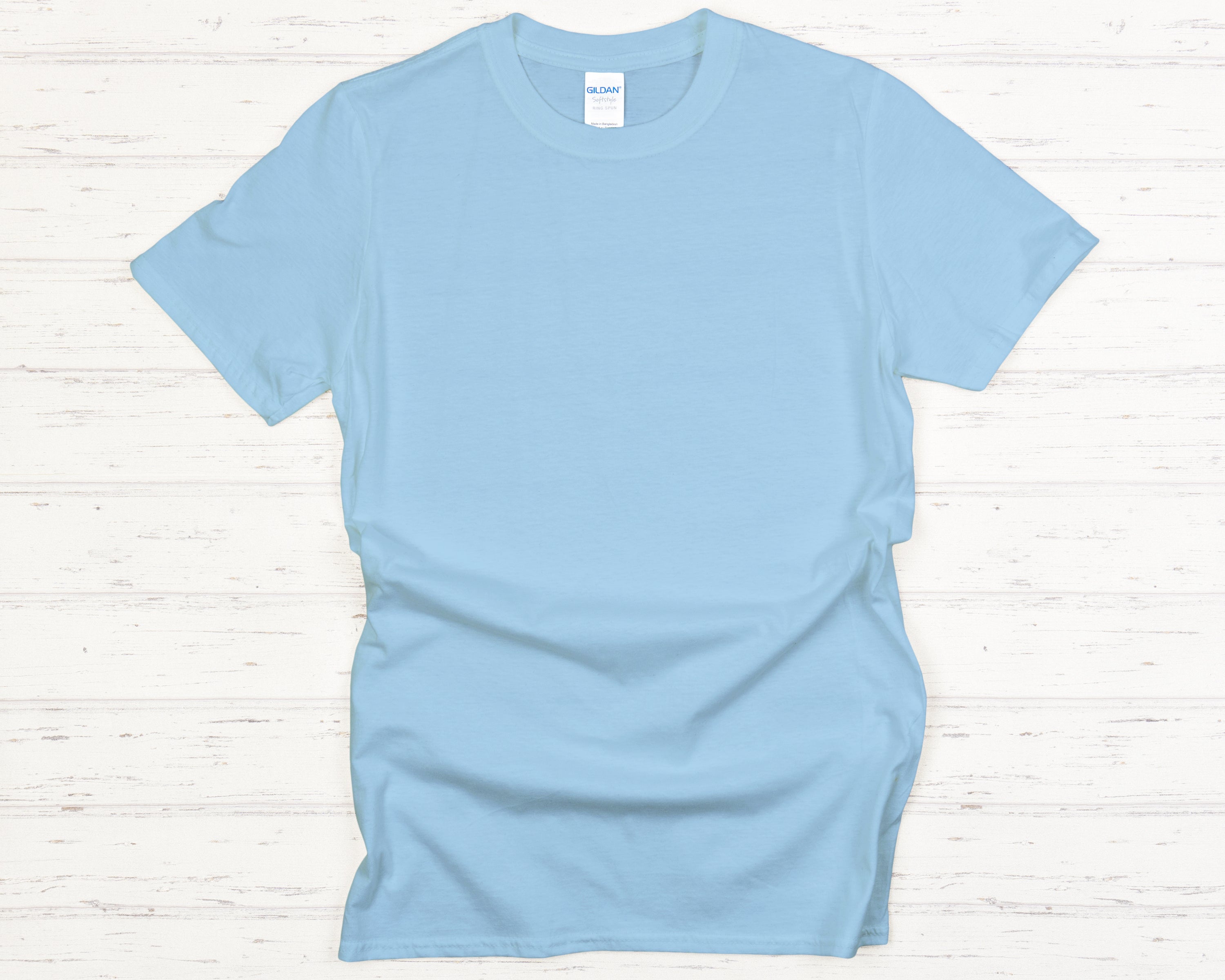 Light Blue - Adult Softstyle T-Shirt-Gildan-Country Gone Crazy
