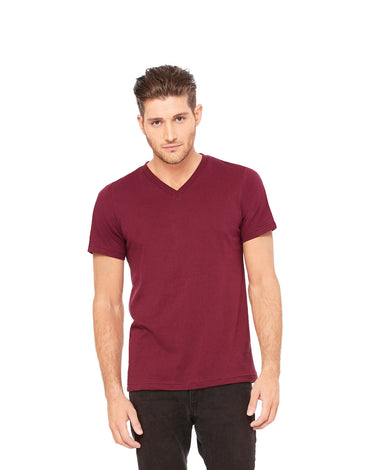 Bella Canvas - Maroon - Unisex V-Neck-Bella + Canvas-Country Gone Crazy