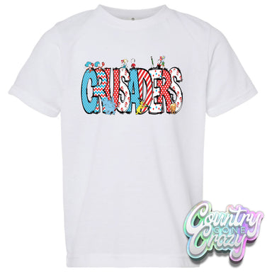 CRUSADERS Dr. Seuss Letters T-Shirt-Country Gone Crazy-Country Gone Crazy