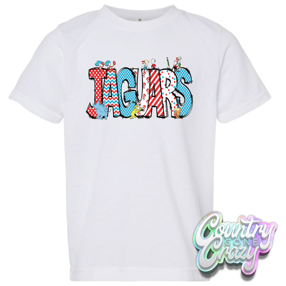 JAGUARS Dr. Seuss Letters T-Shirt-Country Gone Crazy-Country Gone Crazy