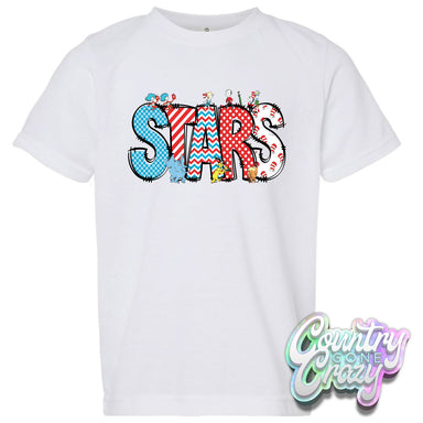 STARS Dr. Seuss Letters T-Shirt-Country Gone Crazy-Country Gone Crazy