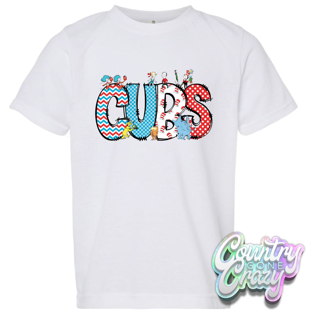 CUBS Dr. Seuss Letters T-Shirt-Country Gone Crazy-Country Gone Crazy