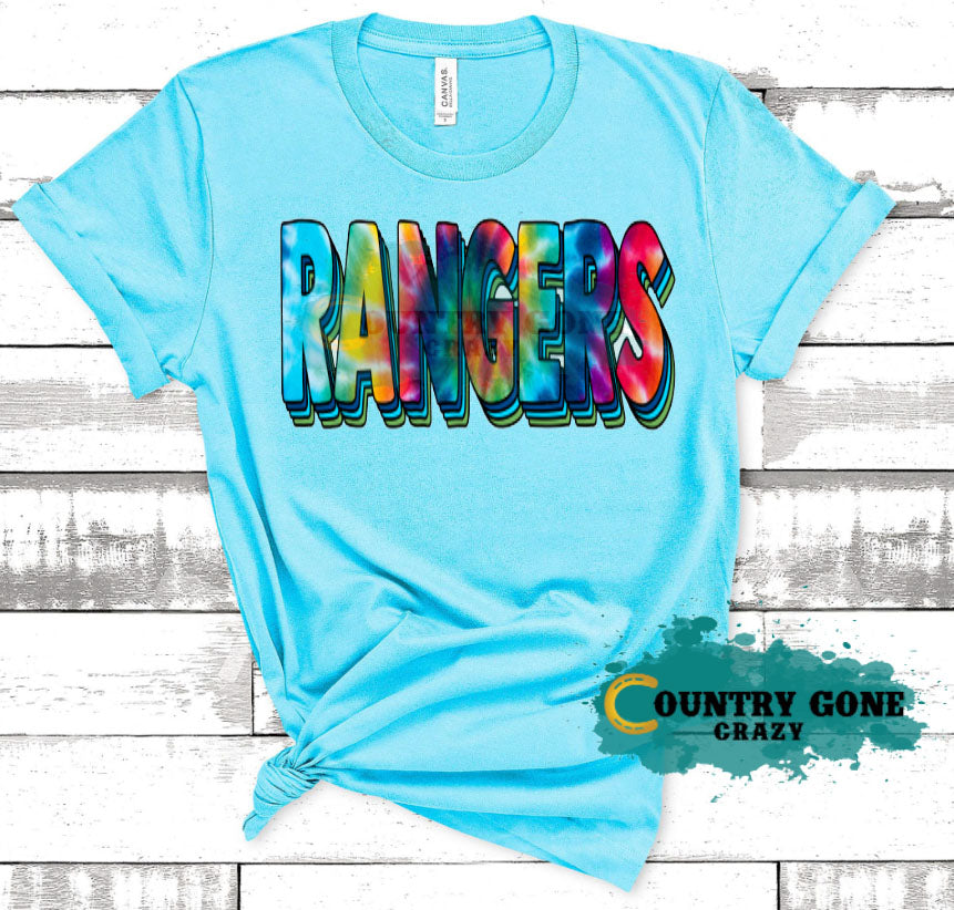 HT1036 • Rangers Tie Dye-Country Gone Crazy-Country Gone Crazy