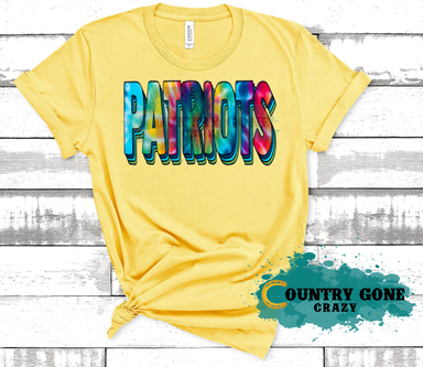 HT1038 • Patriots Tie Dye-Country Gone Crazy-Country Gone Crazy