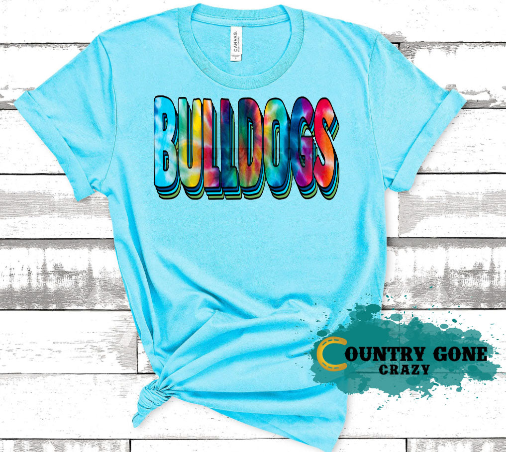 HT1042 • Bulldogs Tie Dye-Country Gone Crazy-Country Gone Crazy