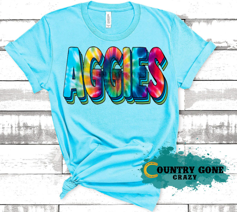 HT1048 • Aggies Tie Dye-Country Gone Crazy-Country Gone Crazy
