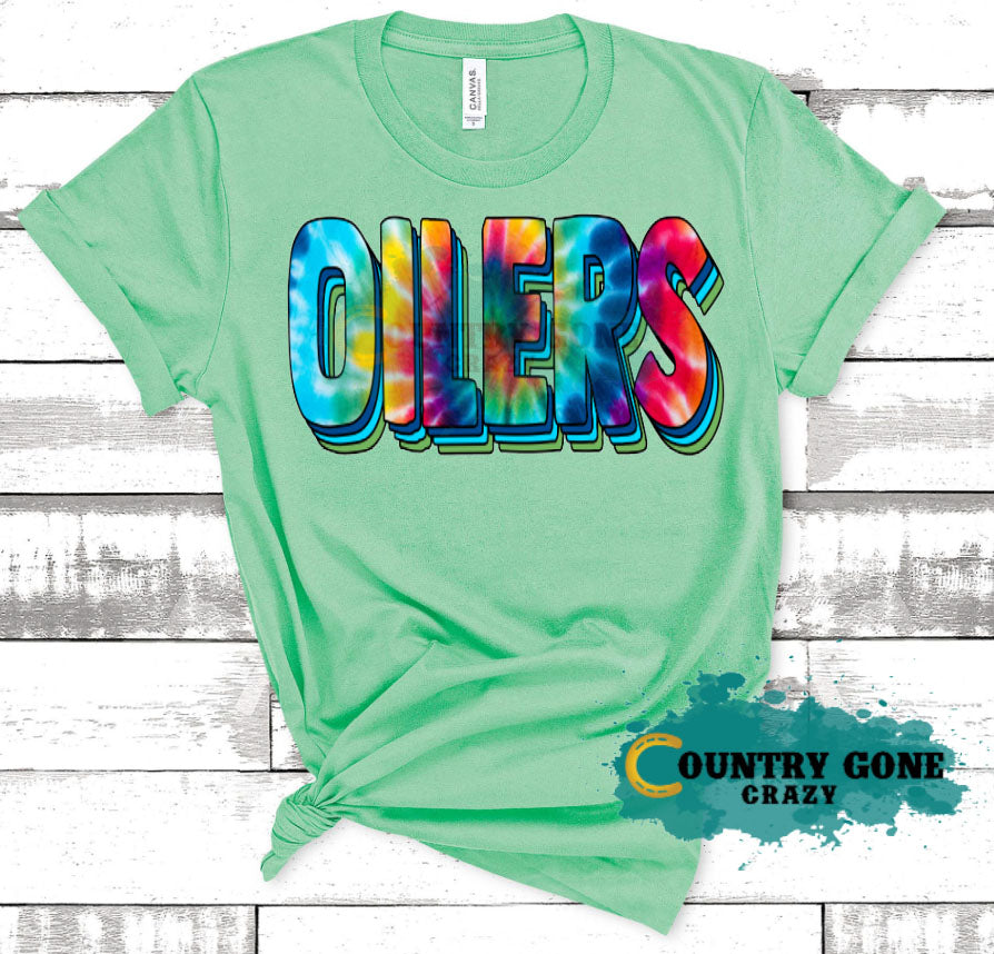HT1049 • Oilers Tie Dye-Country Gone Crazy-Country Gone Crazy