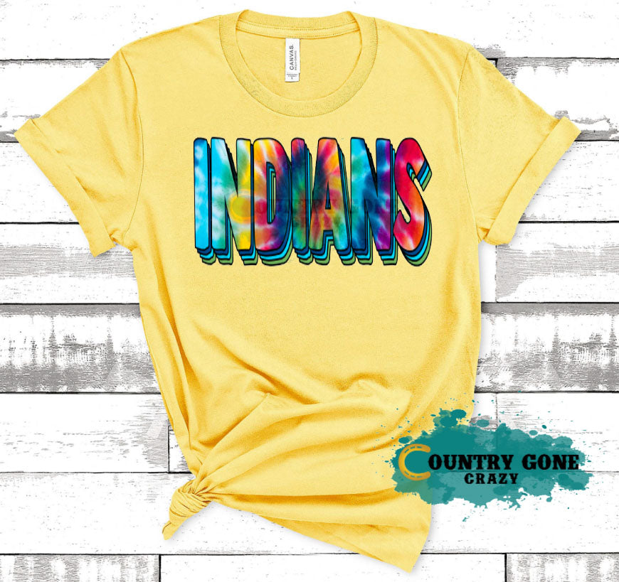 HT1053 • Indians Tie Dye-Country Gone Crazy-Country Gone Crazy