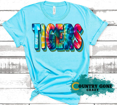 HT1054 • Tigers Tie Dye-Country Gone Crazy-Country Gone Crazy