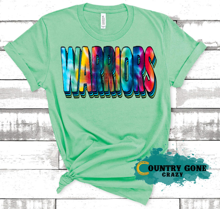 HT1064 • Warriors Tie Dye-Country Gone Crazy-Country Gone Crazy