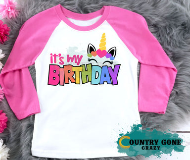 HT1277 • It's My Birthday Unicorn-Country Gone Crazy-Country Gone Crazy