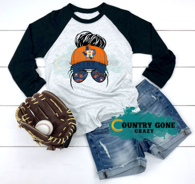 HT1535 • Astros Messy Bun-Country Gone Crazy-Country Gone Crazy