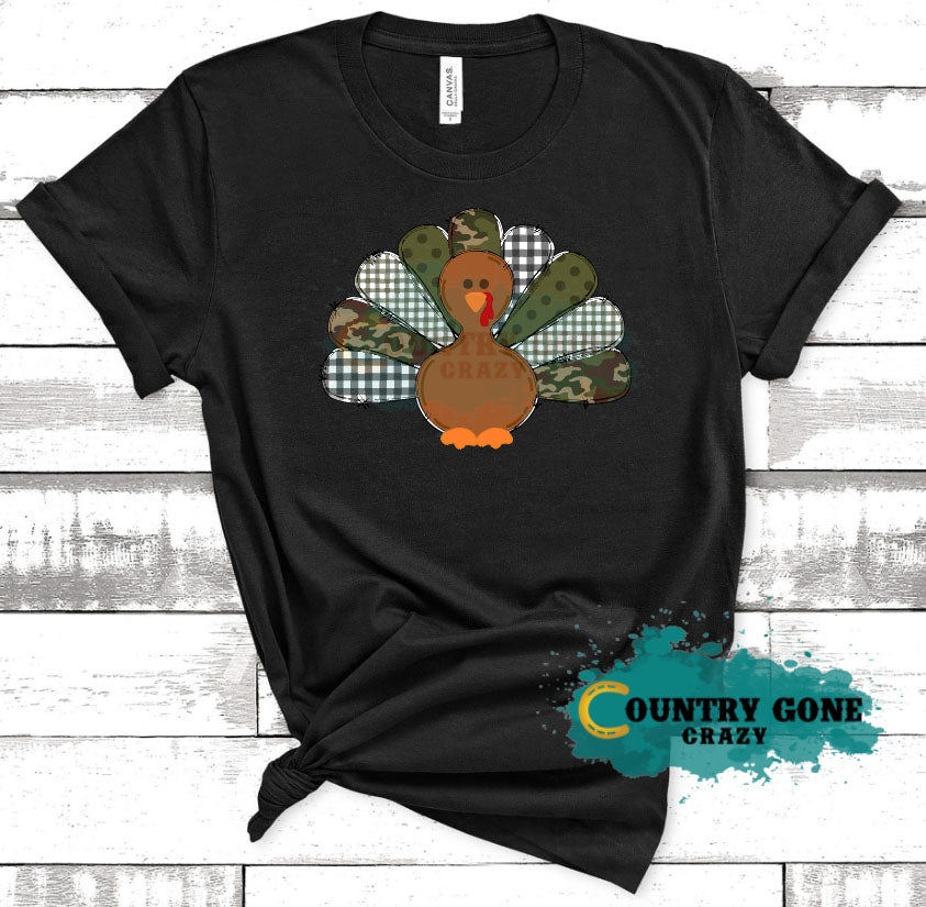 HT1564 • Camo Turkey-Country Gone Crazy-Country Gone Crazy