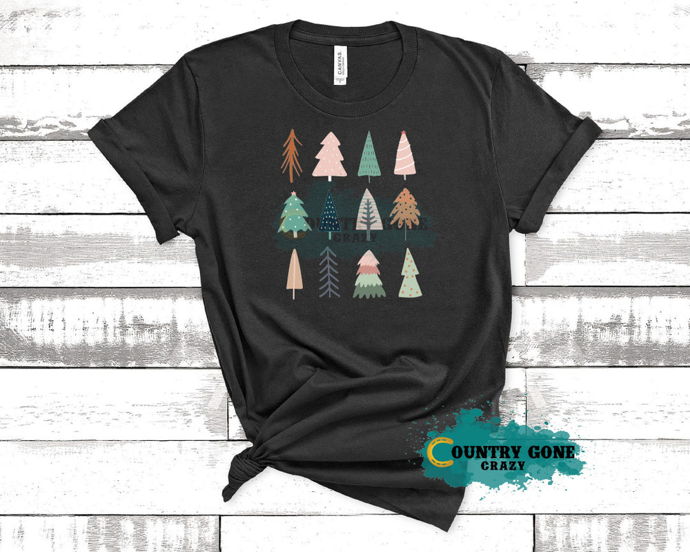 HT2180 • Pink & Green Christmas Trees-Country Gone Crazy-Country Gone Crazy