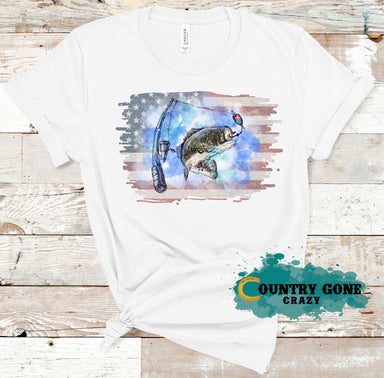 HT997 • American Flag Fish-Country Gone Crazy-Country Gone Crazy