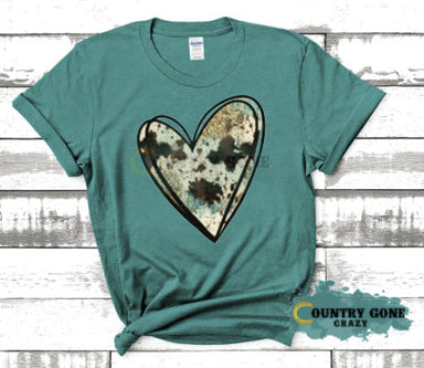 HT1699 • Cow Print Heart-Country Gone Crazy-Country Gone Crazy